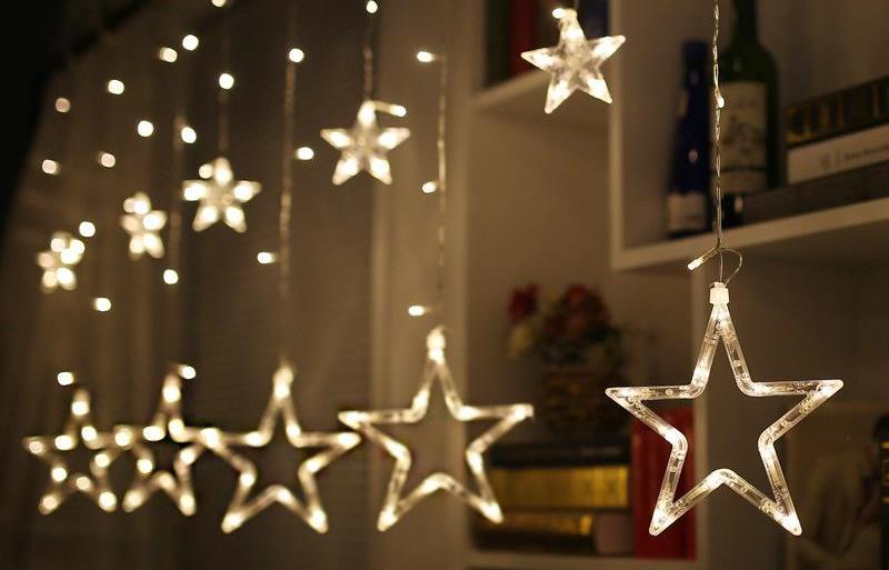 Solar Christmas lights decorations Stars
